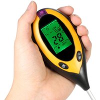 Digitaler 4-in-1-Boden-pH-Tester, pH-/Wasser-/Sonnen-/Temperatur-Hygrometer für Zimmer-/Freilandpflanzen, LCD-Display mit Hintergrundbeleuchtung, Digitaler 4-in-1-Boden-pH-Tester, pH-/Wasser-/Sonnen-/Temperatur-Hygrometer für Zimmer-/Freilandpflanzen, LCD-Display mit Hintergrundbeleuchtung, von ENOWELIR
