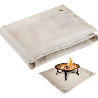 Feuerschalenmatte – 99 x 99 cm, feuerfeste Feuerschalendecke, kompatibel mit Solo-Ofen, hitzebeständige Matte für Holzdeck und Rasen – Braun Feuerschalenmatte – 99 x 99 cm, feuerfeste Feuerschalendecke, kompatibel mit Solo-Ofen, hitzebeständige Matte für Holzdeck und Rasen – Braun von ENOWELIR