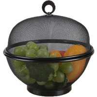 Obstkorb - Netz - Großes Fassungsvermögen - Deckel - Metall - Modern von ENOWELIR