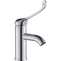 Offener Labor-Mischhahn mit Kupfer-Ellbogenberührung, langer Griff, Hochhaus-Heiß- und Kaltwasserhahn, medizinischer Tischmontage, Offener Labor-Mischhahn mit Kupfer-Ellbogenberührung, langer Griff, Hochhaus-Heiß- und Kaltwasserhahn, medizinischer Tischmontage, von ENOWELIR