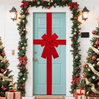 Roter Weihnachts-Türknoten, Weihnachts-Türdekoration, Haustür, Kamindekoration, Weihnachtsbaumschmuck, 40 x 50 cm Roter Weihnachts-Türknoten, Weihnachts-Türdekoration, Haustür, Kamindekoration, Weihnachtsbaumschmuck, 40 x 50 cm von ENOWELIR