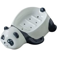 Seifenschale aus Keramik, Seifenhalter, niedliche Panda-förmige Seifenschale für Dusche, Badezimmer, Küchenspüle und Badewanne, selbstentleerende Seifenschale aus Keramik, Seifenhalter, niedliche Panda-förmige Seifenschale für Dusche, Badezimmer, Küchenspüle und Badewanne, selbstentleerende von ENOWELIR