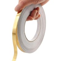 Sollbry Gold PET-Folie, selbstklebendes Klebeband, Wandleiste mit glänzender Spiegeloberfläche für DIY-Projekte und dekorative Grafikgestaltung, 50 m Sollbry Gold PET-Folie, selbstklebendes Klebeband, Wandleiste mit glänzender Spiegeloberfläche für DIY-Projekte und dekorative Grafikgestaltung, 50 m von ENOWELIR