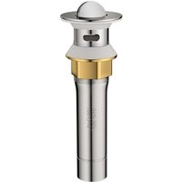 Spülbeckenabfluss aus Edelstahl, explosionsgeschützt und verstopfungssicher, für Küchenspüle, Badezimmer, Waschtisch (mit Überlaufloch) von ENOWELIR