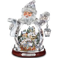 Thomas Kinkade Kristall-Weihnachtsmann-Tischfigur, The Bradford Exchange: Der Weihnachtsmann ist auf dem Weg von ENOWELIR