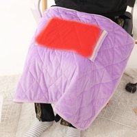 USB-Heizdecke, monokristallines Fleece, Winterwärmer, Größe: 60 x 80 cm (lila) von ENOWELIR