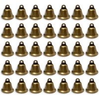 Vintage-Weihnachtsglocken aus Bronze, perfekt für Weihnachtsdekorationen, Kunst und Handwerk (35 Stück 38 x 35 mm) von ENOWELIR