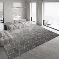 Wohnzimmerteppich Kurzflor 60x120cm Skandinavischer Stil Rautenmuster Off-White Anthrazit Grau Pflegeleicht von ENOWELIR