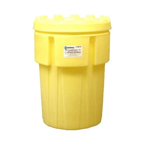 DENIOS - Sicherheitsfass aus Polyethylen (PE), mit UN-Zertifizierung und Schraubverschluss, 390 Liter von ENPAC