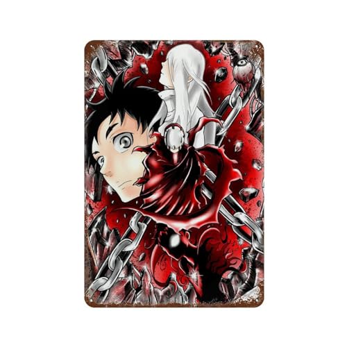 Deadman Wonderland Poster Blechschild Vintage-Stil Metallschild für Bar, Pub, Zuhause, Kaffee, Männerhöhle, Wanddekoration Deadman Wonderland Poster Blechschild Vintage-Stil Metallschild für Bar, Pub, Zuhause, Kaffee, Männerhöhle, Wanddekoration von ENQIAOLIU