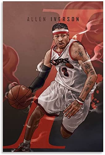ENQIAOZHANG Bild Auf Leinwand 60x80cm Famosa stella del basket Allen Iverson Poster Decorazione Soggiorno Camera da letto Pittura Senza Cornice ENQIAOZHANG Bild Auf Leinwand 60x80cm Famosa stella del basket Allen Iverson Poster Decorazione Soggiorno Camera da letto Pittura Senza Cornice von ENQIAOZHANG