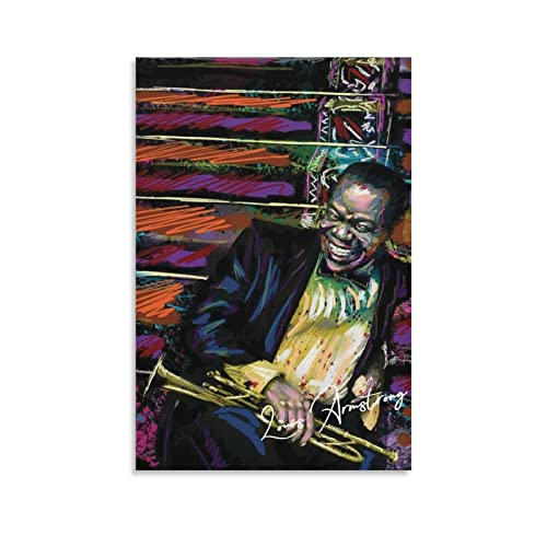 ENQIAOZHANG Leinwand Bilder 30x50cm Louis Armstrong Poster e Wall Art Modern Family camera da letto Decor Senza Cornice ENQIAOZHANG Leinwand Bilder 30x50cm Louis Armstrong Poster e Wall Art Modern Family camera da letto Decor Senza Cornice von ENQIAOZHANG