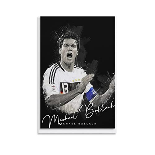 ENQIAOZHANG Leinwand Wandkunst Malerei 30x50cm Michael Ballack Poster e Wall Art Modern Family camera da letto Decor Senza Cornice von ENQIAOZHANG