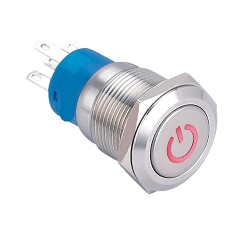 1 STÜCK 19mm Druckknopf 6V-220V(LATCHING_6V) von ENRHQENK