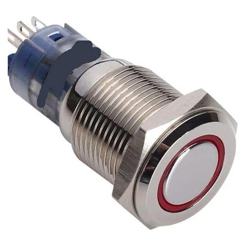 1 STÜCKE 16mm druckschalter PM162F-11ZE/B/12 V/A(Red,LATCHING TYPE_12V) von ENRHQENK
