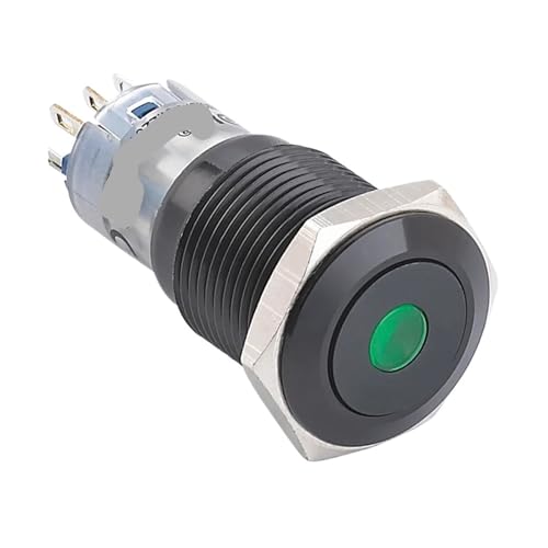 1 STÜCKE 16mm flachkopf spot leuchtende momentary selbsthemmend (1NO1NC) druckschalter(36v) von ENRHQENK