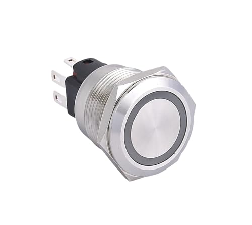 1 STÜCKE 19mm edelstahl 1NO1NC momentary lock push button schalter(MOMENTARY_12V) von ENRHQENK
