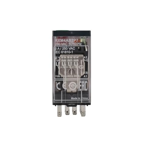 1 Stück Zwischenrelais RXM2LB/4LB 2F7 kleines 2AB/4AB 2F7 Relais AC110/120V(4AB2P7 14 pins 4 open AC230V 6A) von ENRHQENK