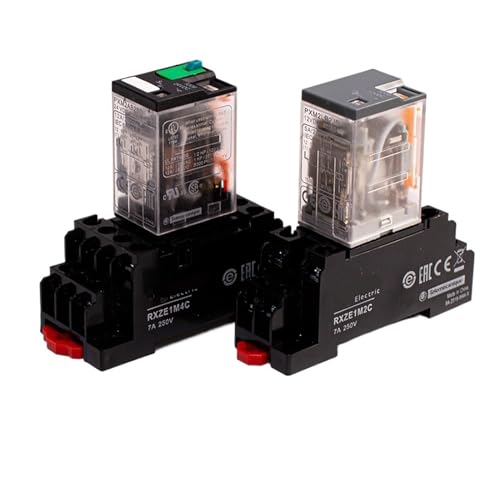 1 Stück Zwischenrelais RXM2LB2JD Relais DC12V Elektromagnetischer RXM4LB2B7 Schalter AC24V(4CB2P7+base AC220V 5A 4 open 14 pins) von ENRHQENK