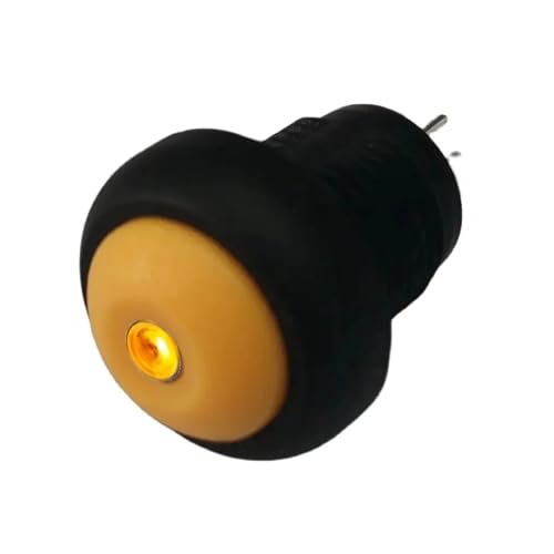 1 x 12 mm selbstverriegelnder oder tastender LED-Schalter, 3 A, 250 V(Yellow led,LATCHING_LED 48V) von ENRHQENK