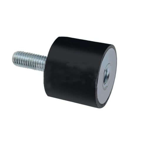 Gummi Shock Pad， Gummi-Abstandshalter 10 Stück 15 * 15 mm Körper M4 * 10 mm männlich weiblich Gummispule Isolator for Auto Boot Wasserpumpen Gummihalterung stoßdämpfend von ENSDIEPLS
