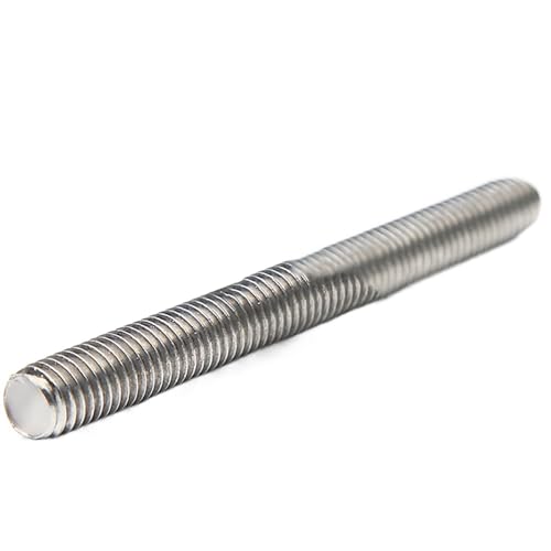 Stange mit Vollgewinde, Gewindesteigung A2 304 Edelstahl Schraubstange M6 M8 M10 M12 M14 Stange Draht Vollgewinde Zahnstange Doppelkopf Schraubbolzen Wellenmutter(60mm M8) von ENSDIEPLS