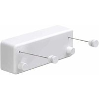 Einziehbare Wäscheleine aus ABS + Wäschetrockner aus Aluminium mit doppelt verstellbarem Edelstahlseil, Hotelstil, strapazierfähig, von ENSOLEILLE
