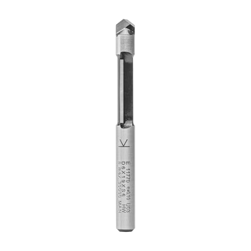 ENT 11770 Ausstechfräser und Kopierfräser HW, Schaft (S) 6 mm, Durchmesser (D) 6 mm, NL 19 mm, SL 32 mm, GL 65 mm von ENT European Norm Tools