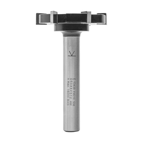 ENT 13439 Planfräser HW, Schaft (S) 12 mm, Durchmesser (D) 50 mm, NL 8 mm, SL 70 mm, GL 83 mm, Z6 von ENT