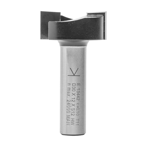 ENT 13442 Planfräser HW (HM), Schaft (S) 12 mm, Durchmesser (D) 30 mm, NL 12 mm, SL 40 mm, GL 52 mm von ENT European Norm Tools