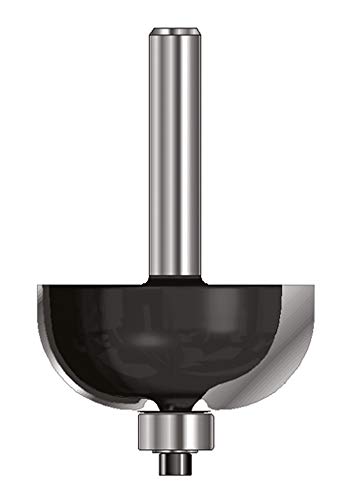 ENT 14722 Hohlkehlfräser HW, Schaft (S) 12 mm, Durchmesser (D) 15,5 mm, NL 9,5 mm, R 3 mm, SL 40 mm, mit Kugellager von ENT European Norm Tools