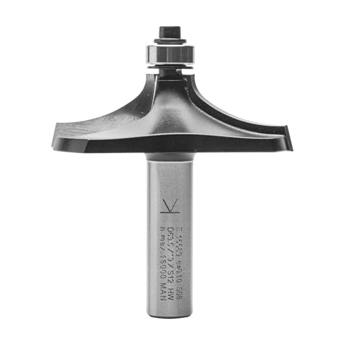ENT 15680 Formfräser HW, Schaft (S) 12 mm, Durchmesser (D) 63,5 mm, NL1 20 mm, NL2 13 mm, SL 40 mm, Form "A" mit Kugellager von ENT