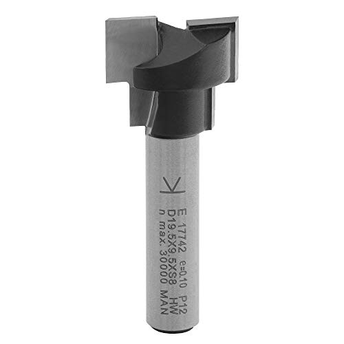 ENT 17742 T-Nutfräser M8 HW, Schaft (S) 8 mm, Durchmesser (D1) 19,5 mm, D2 12,6 mm, NL1 7,0 mm, NL2 9,5 mm, Z2 von ENT European Norm Tools
