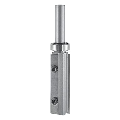 ENT 20326 Wendeplatten Bündigfräser HW, Schaft (S) 8 mm, Durchmesser (D) 16 mm, NL 50 mm, mit Kugellager von ENT