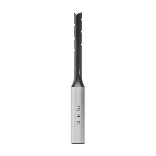 ENT 25503 Langlochfräsbohrer WS, Schaft (S) 13 mm, Ø 8 mm, Nutzlänge (NL) 60 mm, GL 115 mm, linksdrehend, gerade Ausführung von ENT