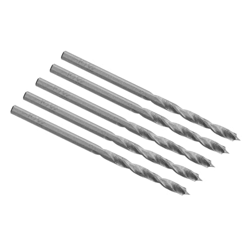 ENT 50030 Holzbohrer Ø 3,0 mm im 5er Pack, HSS-G, mit Zentrierspitze und Vorschneider, Nutzlänge 30 mm, Gesamtlänge 61 mm - geschliffene Premium HSS Holzspiralbohrer von ENT European Norm Tools