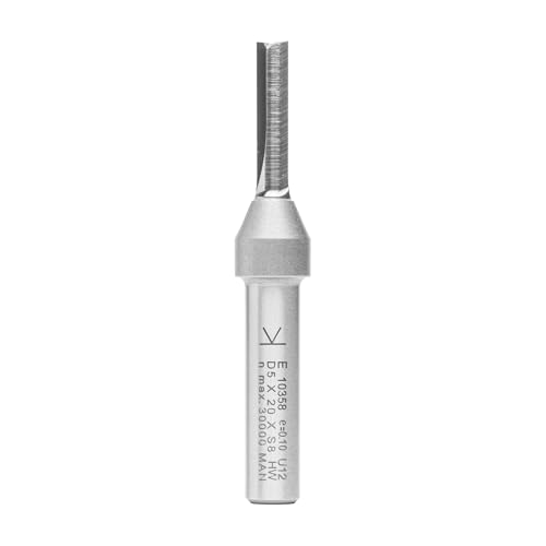 ENT 10358 Nutfräser VHW, Schaft (S) 8 mm, Durchmesser (D) 5 mm, NL 20 mm, SL 32 mm, GL 65 mm, mit VHW Grundschneide von ENT European Norm Tools