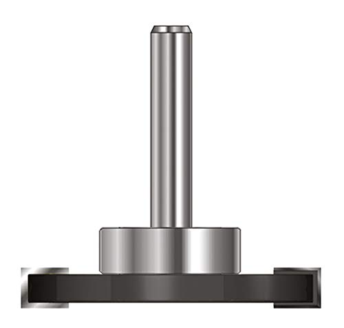 ENT 13971 Scheibennutfräser HW, Schaft (S) 8 mm, Durchmesser (D) 40 mm, NL 3 mm, ØKL 19 mm, T 10,5 mm, GL 54 mm, auf Spindel montiert mit Kugellager 19 mm von ENT European Norm Tools