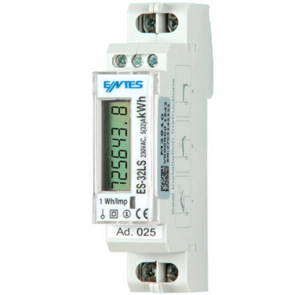 ENTES Wechselstromzähler Digitaler Wechselstromzähler 1-phasig 32 A RS485 von ENTES