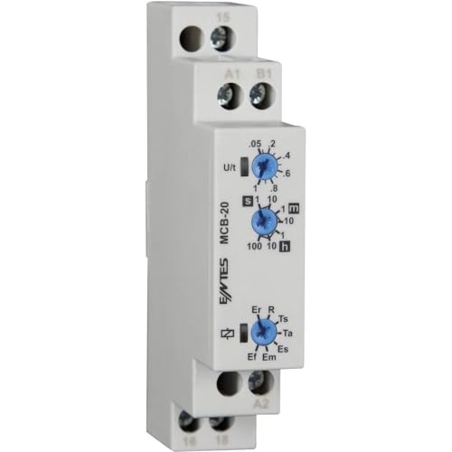 MCB-20 ENTES Multifunktions-Zeitrelais, 1 Stück, Zeitbereich: 0,05 s – 100 h, 1 Inverter (RT) von ENTES