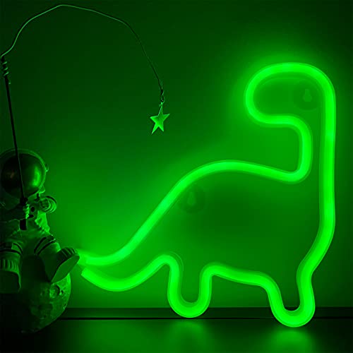 Dinosaurier Neonlicht Neon Wandleuchten LED Neonlichter Neonzeichen Dinosaurier Lampe LED-Zeichen Kunstdekor Light Niedliche Dinosaurier Neon Nachtlicht Batterie/USB operiert Neonlicht Dinosaurier von ENUOLI