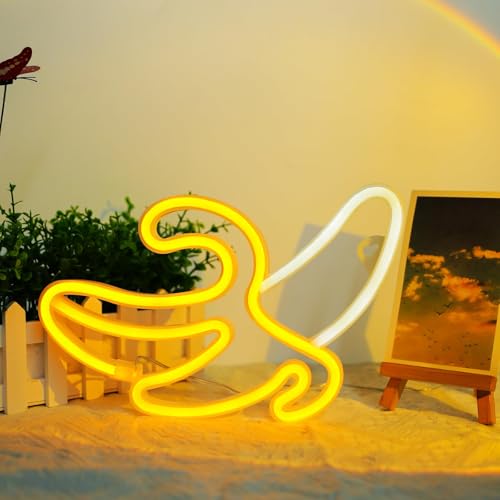 ENUOLI Banana Neon Signs LED Neon Light Neon Night Light mit USB oder batteriebetriebenem Wandlicht für LED Neon Sign Banana Light Lampen für Schlafzimmer Home Partys Decor von ENUOLI