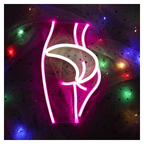 ENUOLI Lady Neon Zeichen Neonlichter Sexy Dame Wand Zeichen Kunst Dekorative Zeichen Lichter Batterie & USB Powered LED Rosa Lady Neon Zeichen Dekoration Licht Für Home Bar Party Hotel Helle Nacht Ne von ENUOLI