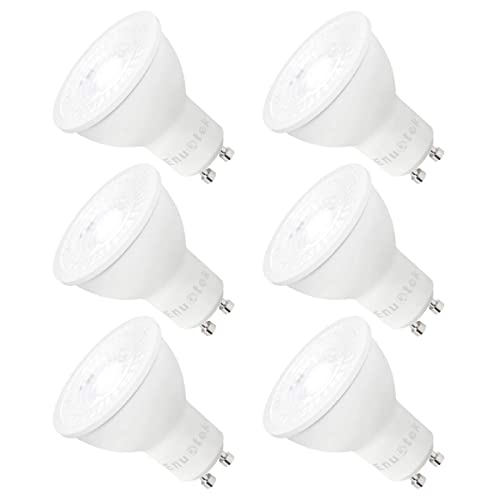 ENUOTEK Dimmbare GU10 LED Spot Strahler Glühbirnen Leuchtmittel Lampen GU10 LED 7W Kaltweiß 5000K AC185~265V Strahlwinkel 38° Ersetzen 60W Halogenlampe, 6er Pack von ENUOTEK
