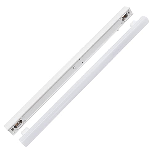 ENUOTEK LED Bad Spiegelleuchte Wandleuchte 8W, Weiß Unterbauleuchte Küche Badezimmer Lampe mit Schalter und 50CM S14S LED Röhre Linienlampe 700Lm Neutralweiß 4000K Nicht Dimmbar für Badezimmer Küche von ENUOTEK