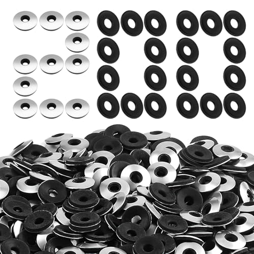 EPDM Dichtscheiben 200Stk Dichtungsscheiben M6.3 * 19mm Unterlegscheiben aus Edelstahl Gummi für Schrauben Spenglerschrauben (M6.3x19) von ENUTROF