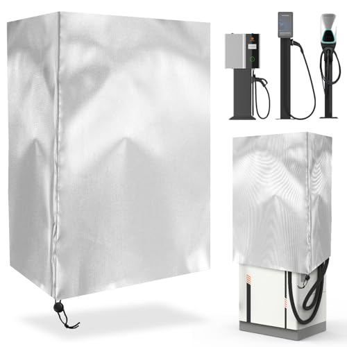 Wallbox Abdeckung Wallbox Wetterschutz Schutz Hülle Wandmontage Outdoor Schutzhülle Regenschutz Staub & UV für EV-ladegerät aus Oxford-Stoff für e-Auto-ladestation Säule (70x35cm) von ENUTROF