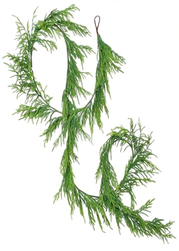 ENVEN Künstliche Norfolk-Kiefergirlande, extra lang, fühlt sich echt an, Grün für Weihnachtskamin, Geländer, Torbogen, Hochzeit oder Urlaubsdekoration, 4,5 m ENVEN Künstliche Norfolk-Kiefergirlande, extra lang, fühlt sich echt an, Grün für Weihnachtskamin, Geländer, Torbogen, Hochzeit oder Urlaubsdekoration, 4,5 m von ENVEN