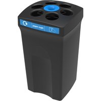 ENVIROBIN Bechersammler Envirocup XL, mit integriertem Reservoir, schwarz/ blau, Aufschrift "paper cups" von ENVIROBIN