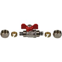 Kugelhahn mit Klemmring 18 mm x 18 mm für Aluverbundrohr Kugelhahn mit Klemmring 18 mm x 18 mm für Aluverbundrohr von ENVIRON